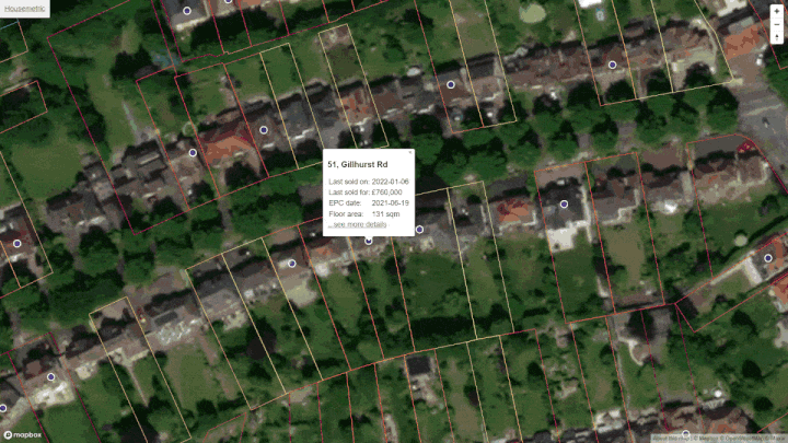 House price map for Kingston upon Hull, City of